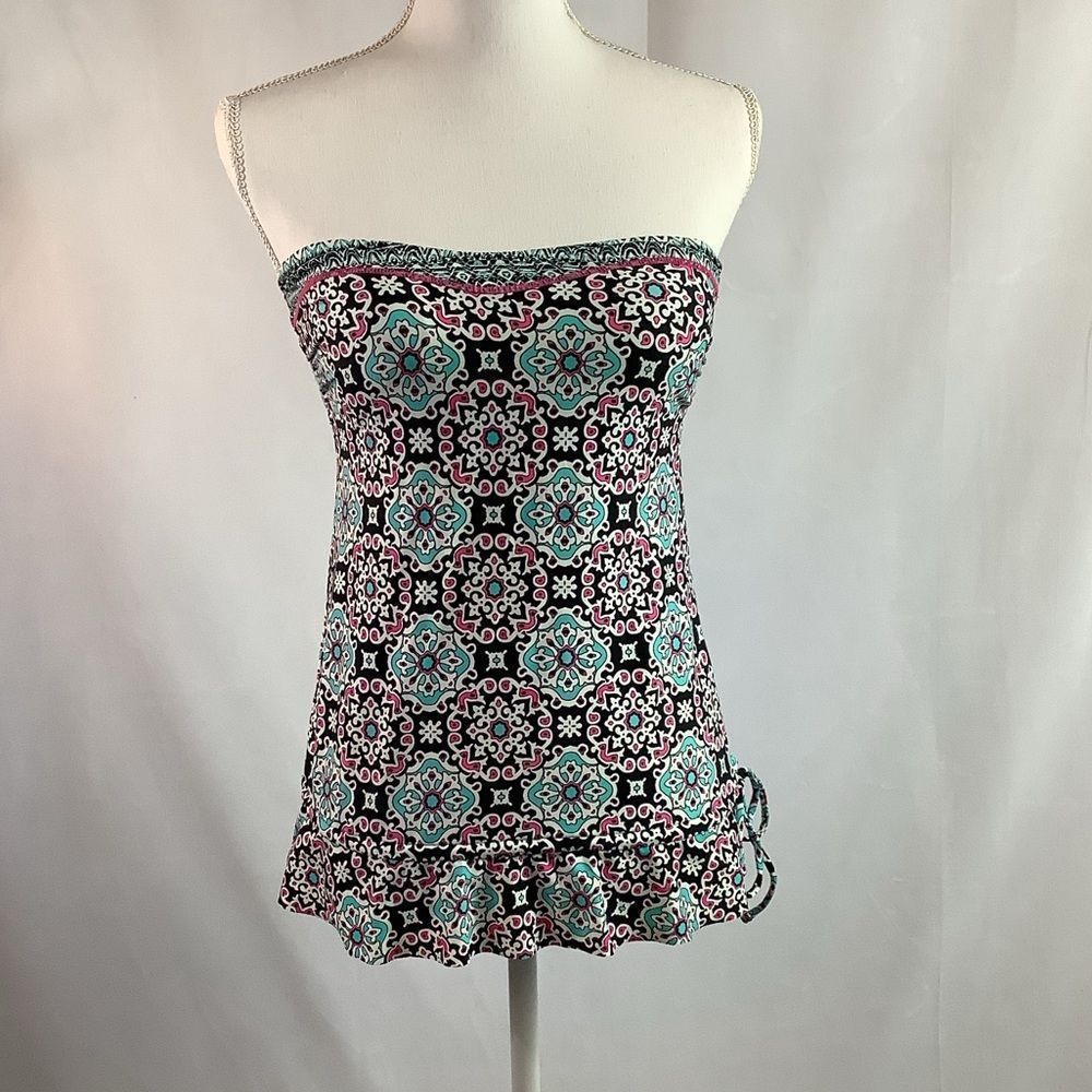 KENNETH COLE REACTION STRAPLESS TANKINI TOP SIZE S 🌞